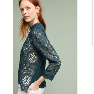 Anthropologie Lace Top by James Coviello size S
